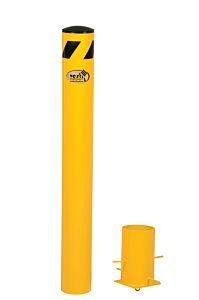 Vestil Bol-R-72-5.5 Steel Removable Pipe Safety Bollard 72 In X 5-1/2 In Yellow