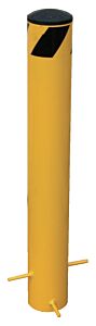 Vestil Bolpp-62-5.5 Steel Pour In Place Bollard 62" X 5-1/2", Yellow