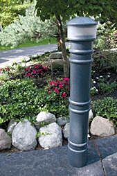 Vestil Bpc-Dm-Lac-B Polyethylene Metro With Ac Light Bollard Cover 7" X 7" X 57", Black