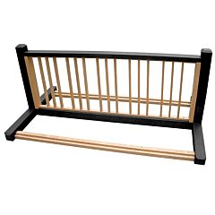 Vestil Br-P10-Bk-Cd Plastic Eco-Friendly Bike Rack 10 Position Insert 72" X 42" X 31", Black/Cedar