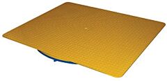 Vestil Ca-Kp-3636-6 Heavy Duty Square King Pin Carousel 36" X 36" 6000 Lb. Capacity, Yellow