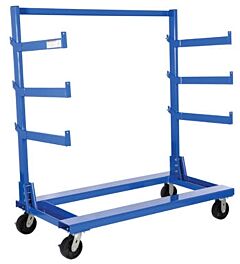 Vestil Cant-3648 Steel Portable Cantilever Cart 36" X 48" 2000 Lb. Capacity, Blue