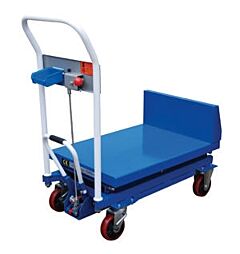 Vestil Cart-1000-Lt-Pss Partially Stainless Steel Lift And Tilt Carts With Sequence Select 22" X 33-1/2" 1000 Lb. Capacity, Blue