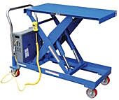 Vestil Cart-2000-Dc-C Steel Hydraulic Elevating Cart 20" X 40" 2000 Lb. Capacity, Yellow