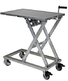 Vestil Cart-660-M Steel Mechanical Scissor Cart 37" X 23-1/2" 660 Lb. Capacity, Blue/Silver