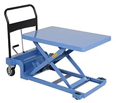 Vestil Cart-900-Lp Steel Low Profile Scissor Carts 23-3/4" X 35-5/8" 900 Lb. Capacity, Blue