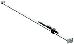 Vestil Cb-7 Heavy Duty Aluminum Round Cargo Bar 89" To 104" Silver