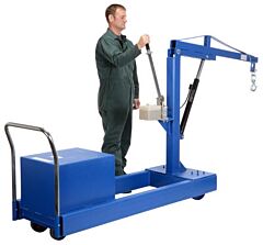 Vestil Cbfc-2000 Steel Counter Balance Floor Crane 2000 Lb. Capacity, Blue