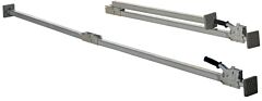 Vestil Cl-17 Steel Two Piece Folding Cargo Bar 88" To 116" Gray