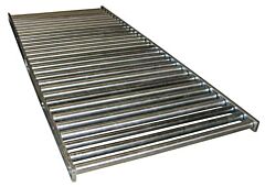 Vestil Conv-52-5-2-3L-Z Steel Gravity Roller Conveyor 52" X 60" 5000 Capacity, Silver