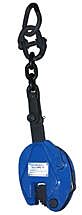 Vestil Cpc-40 Steel Vertical Plate Clamp With Chain 7" X 2-3/4" X 23-1/2" 4000 Lb. Capacity, Blue