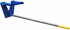 Vestil Crp-144 Steel Fork Mounted Inverted Rug Ram Boom 144 In 1800 Lb. Capacity, Blue/Silver