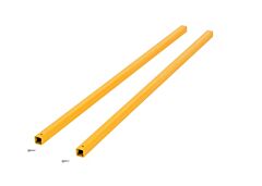 Vestil Csec-48 Steel Square Safety Handrail Connection Tubing 48", Yellow
