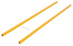 Vestil Csec-72 Steel Square Safety Handrail Connection Tubing 72", Yellow