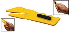 Vestil Cut-D-1 Plastic Double Ended Cutter 5-1/2" X 1/4" X 1-1/4", Yellow