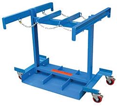 Vestil Cyl-P-6 Steel Cylinder Caddy 6 Maximum Cylinders 800 Lb. Capacity, Blue