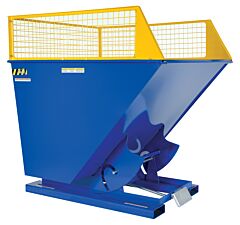 Vestil D-300-Ext-Smy Steel Mesh D-350 Series Side Extensions 64-15/16" X 81-5/16" X 15-11/16", Yellow