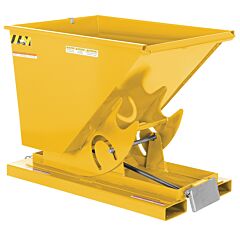Vestil D-50-Md-Yel Steel Medium Duty Self Dumping Hopper 1/2 Cubic Yard 4000 Lb. Capacity, Yellow
