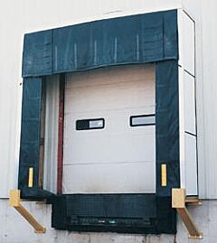 Vestil D-750-30 Vinyl Dock Shelter 30" 11 Ft. X 10.5 Ft., Black