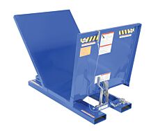 Vestil D-Ns-100-Ld Steel Open Sided Hopper 61-1/16" X 38-13/16" X 42-11/16" 2000 Capacity, Blue