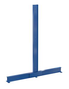 Vestil Dac-1024 Steel Double-Sided Cantilever Upright 24" Usable Arms 10 Ft. High 16600 Lb. Capacity, Blue