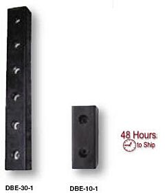 Vestil Dbe-10-4 Hardened Molded Rubber Bumper 4 Pack 10" Length, Black