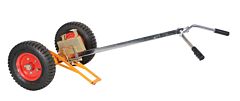 Vestil Dbt-1000-Pn Steel Deluxe Tilt Back Drum Truck With Pneumatic Wheels 1000 Lb. Capacity, Gray / Yellow