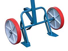 Vestil Dbt-1200-P Steel Barrel/Drum Truck With Poly On Steel Wheels 20-1/4" X 29" X 60" 800 Lb. Capacity, Blue
