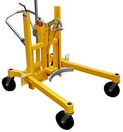 Vestil Dcr-880-M Steel Economical Ratchet Drum Transporter 55 Gallon 800 Lb. Capacity, Yellow