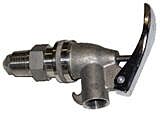 Vestil Dft-Ss Stainless Steel Manual Drum Faucet With Spring Loaded Handle 3/4" Bung