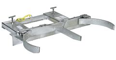 Vestil Dgd-55-D-G Galvanized Steel Deluxe Double Drum Gripper 55 Gallon 43-5/8" X 46" X 9-1/2" 2000 Lb. Capacity, Gray