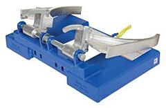 Vestil Dgs-A Steel Adjustable Single Drum Gripper 35" X 27-3/4" X 7-1/2" 800 Lb. Capacity, Blue