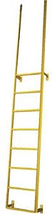 Vestil Dkl-2 Steel Walk Through Dock Ladder 2 Step 300 Lb. Capacity, Yellow