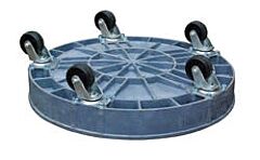 Vestil Drum-Pdd Polyethylene Multi-Level Drum Dolly 30 & 55 Gallon 600 Lb. Capacity, Gray
