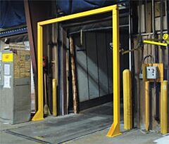Vestil Dwb-910 Steel Economical Overhead Door Warning Barrier 9 Ft. X 10 Ft. Yellow