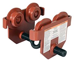 Vestil E-Mt-2 Steel Push Eye Manual Trolley 2000 Lb. Capacity, Orange
