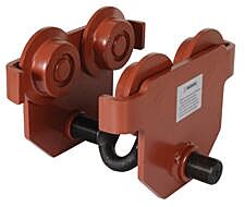 Vestil E-Mt-4 Steel Push Eye Manual Trolley 4000 Lb. Capacity, Orange