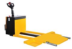 Vestil Ecm-7635-75 Steel Electric Car Mover 104-3/4" X 76-3/4" X 54-1/2" 7500 Lb. Capacity, Yellow/Black