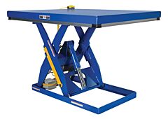 Vestil Ehlt-4860-2-43 Steel Electric Hydraulic Lift Table 48" X 60" 2000 Lb. Capacity, Blue