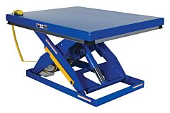 Vestil Ehlt-4872-5-44 Steel Electric Hydraulic Lift Table 48" X 72" 5000 Lb. Capacity, Blue