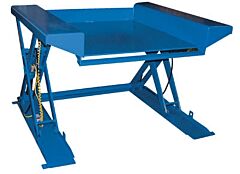 Vestil Ehltg-5250-2-36 Steel Ground Lift Scissor Table 52" X 50" 2000 Lb. Capacity, Blue