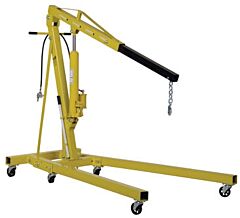 Vestil Ehn-40-C-Ah Steel Air And Hand Pump Hydraulic Shop Crane 4000 Lb. Capacity, Yellow