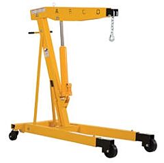 Vestil Ehn-60-T Steel Shop Crane Engine Hoist With Telescopic Legs 6000 Lb. Capacity, Yellow