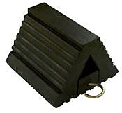 Vestil Ex-11 Extruded Rubber Wheel Chock 8-1/2" X 8-1/2" X 6", Black