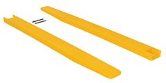 Vestil F4-60 Polyethylene Fork Blade Protectors 4" X 60", Yellow