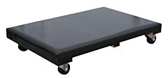 Vestil Fdol-2436-9 Hardwood Dolly Vinyl Cover 24" X 36" 900 Lb. Capacity, Black