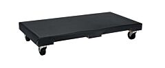 Vestil Fdol-2448-12 Hardwood Dolly Vinyl Cover 24" X 48" 1200 Lb. Capacity, Black