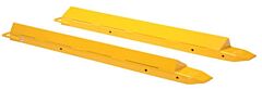 Vestil Fe-4-120-P Steel Pin Style Fork Extensions 4" X 120" 4000 Lb. Capacity, Yellow