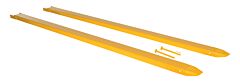 Vestil Fe-5-108-P Steel Pin Style Fork Extensions 5" X 108" 4000 Lb. Capacity, Yellow