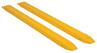 Vestil Fe-5-90-P Steel Pin Style Fork Extensions 5" X 90" 4,000 Lb. Capacity, Yellow